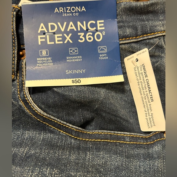 NWT Men’s Arizona Advance Flex 360 Skinny Jeans Size 36 x 30 - Picture 4 of 7